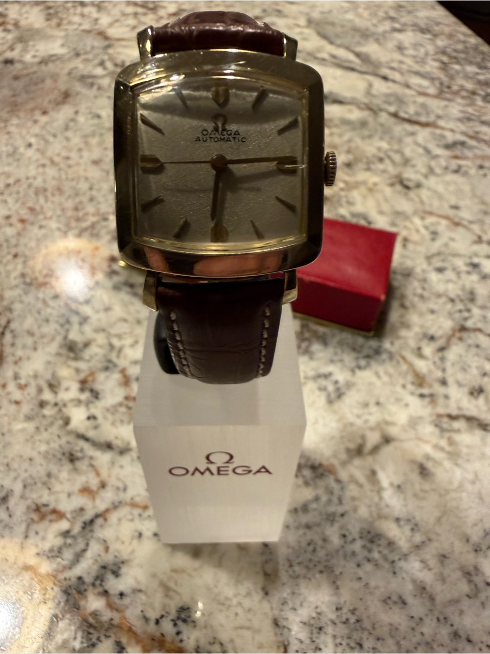 Omega Vintage 14k Gold-Filled 1958 Square Automatic Watch - Picture 3 of 12